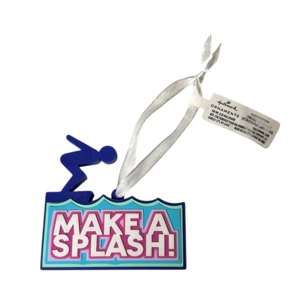 Hallmark Make A Splash Diving‎ Ornament New Holiday Decor C14Q